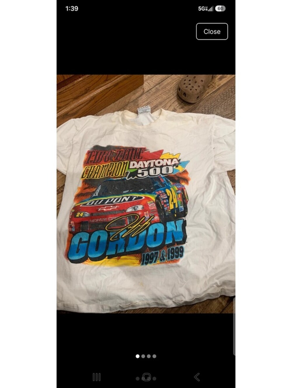 Vintage jeff garden Nascar tee